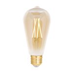 WiZ Smart LED E27 Edison Fadenlampe Messing 6.5W 720lm - 820-845 Abstimmbares Weiß | Dimmbar - Ersatz Für 50W