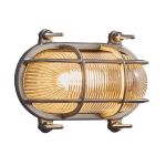 Nordlux Helford Wandleuchte Kupfer und Glas Nickel | IP64 - Geeignet für E27