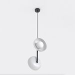 Emibig Pendelleuchte Vanila Stahl Grau | Geeignet für 2x G9 - Max 8W