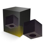 Bright Choice LED-Spot Schwarz Cube | IP20 - GU10 Fitting