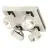 SLV Kalu Quadruple Wand und Deckenleuchte Aluminium Weiß Quadrat 60W 4000lm - 830 Warmweiß | Dimmbar 
