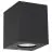 Nordlux Canto Kubi 2 Wandleuchte Aluminium und Glas Schwarz Up & Down - 10.6W 500lm - 830 Warmweiß | IP44