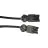Noxion GST - Kompatibel Verlängerungskabel Schwarz - Männlich + Weiblich - 1m - 3 pole 1,5mm2