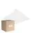 Mehrfachpackung 4x Ledvance LED Panel Comfort Aluminium Weiß 28W 3640lm - 840 Kaltweiß | 62.5x62.5cm - UGR < 19