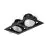 Philips Led-Spot Greenspace Accent Gridlight Aluminium Schwarz 46W 2700lm 36D - 930 Warmweiß | 154mm - IP20 - Höchste Farbwiedergabe - Dali Dimmbar