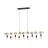 Eglo Pendelleuchte Townshend Holz Stahl Braun Schwarz | IP20 - Geeignet für 9x E27 