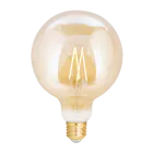 WiZ Smart LED E27 Globe Fadenlampe Messing 125mm 6.5W 720lm - 820-845 Abstimmbares Weiß | Dimmbar - Ersatz Für 50W