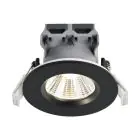 Mehrfachpackung 3x Nordlux Downlight Fremont Metall Schwarz 4.5W 345lm 36D - 827 Extra Warmweiß | 85mm - IP65 - Dimmbar