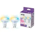Doppelpack 2x WiZ Smart LED-Spot GU10 PAR16 5W 400lm 36D | Höchste Farbwiedergabe - Dimmbar - Ersatz Für 50W